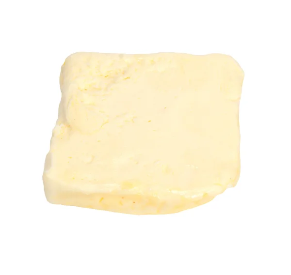 Masło na białym tle biały ze ścieżką przycinającą — Zdjęcie stockowe