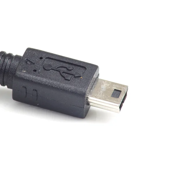 USB-kabel, geïsoleerd over Wit — Stockfoto
