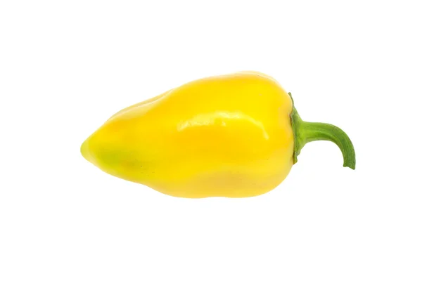 Zoete gele paprika geïsoleerd op wit — Stockfoto