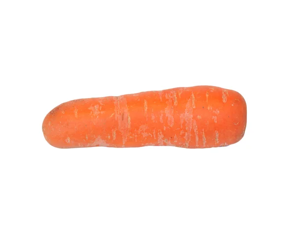 Cenouras maduras isoladas sobre um fundo branco — Fotografia de Stock