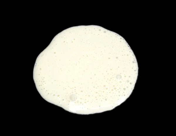 Sour cream on black background — Stock Photo, Image