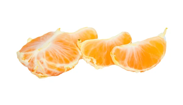 Φέτες φλούδα πορτοκαλιού σε άσπρο φόντο — Φωτογραφία Αρχείου