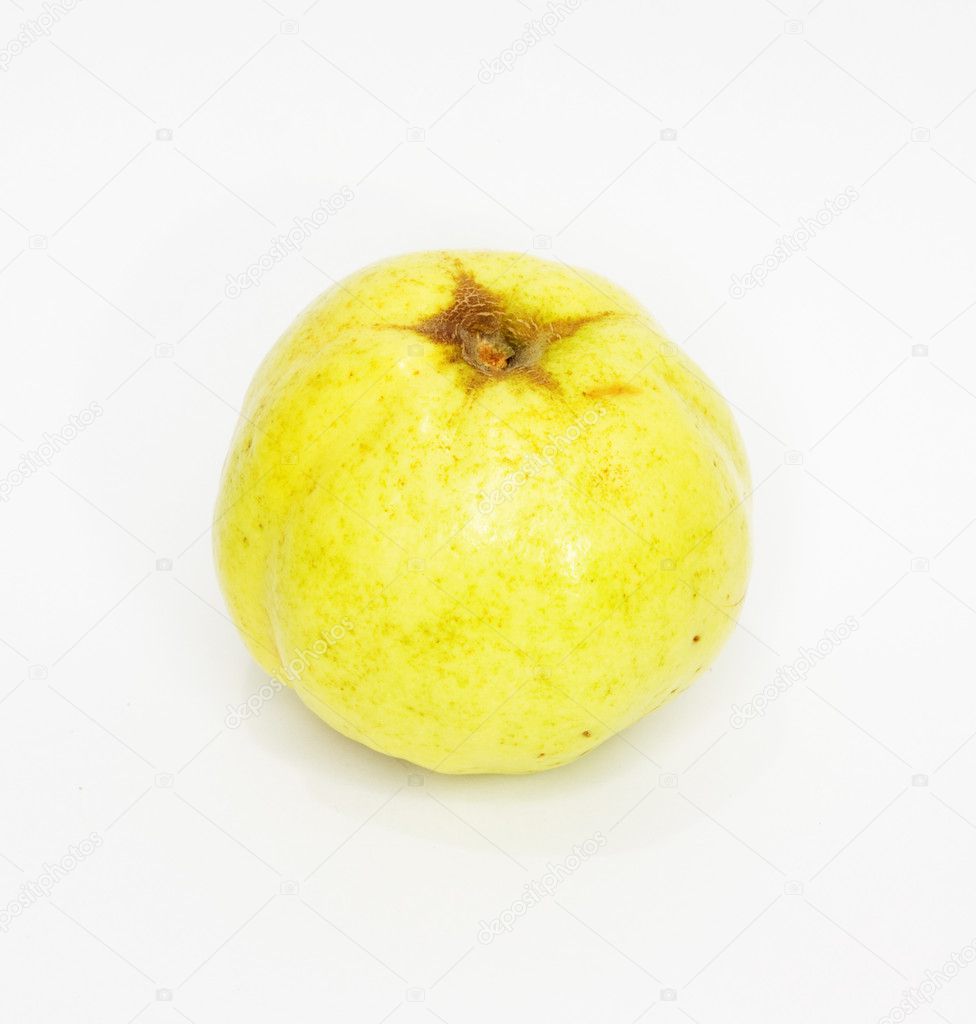 Quince (golden apple) isolated on white background