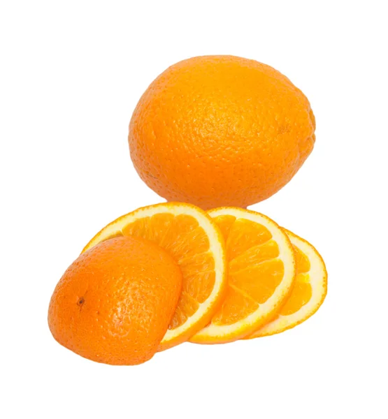 Colección naranja aislada — Foto de Stock