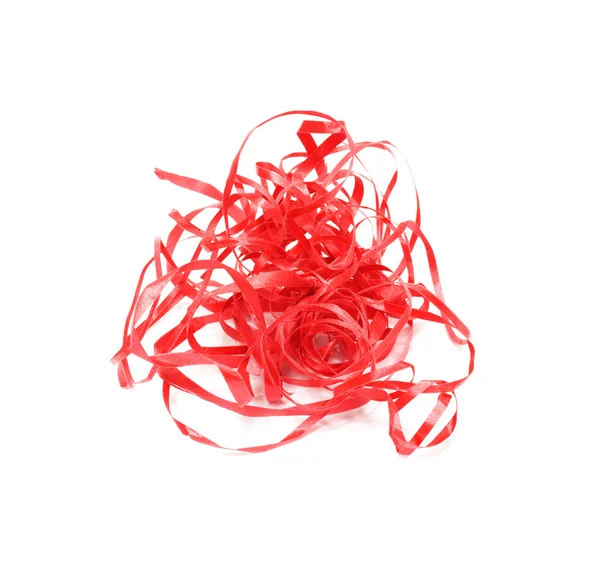 Rotes Seidenband — Stockfoto