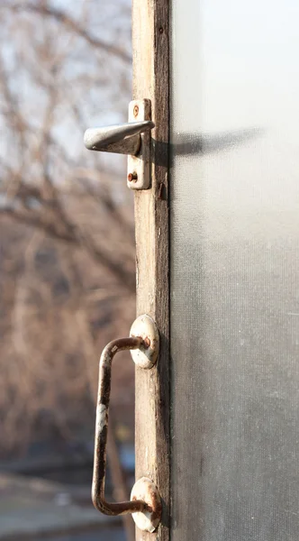 Old window lock — Stock Photo, Image