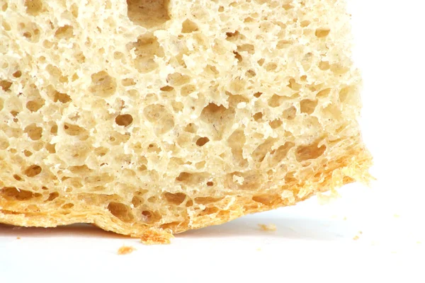 Crosta de pão como pano de fundo. Macro — Fotografia de Stock