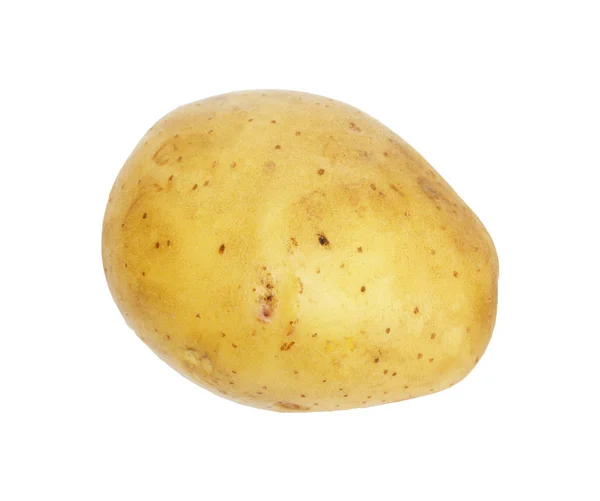 一个土豆隔绝，白色背景上的对象 — 图库照片