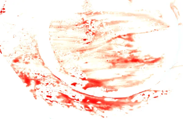 Impressão de sangue no branco — Fotografia de Stock