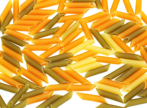 Flerfarvet pasta - Stock-foto