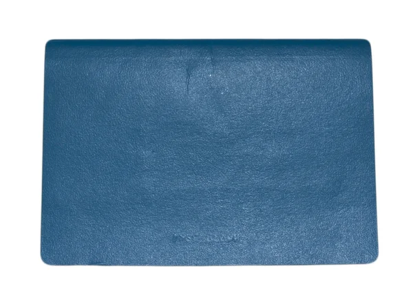 Blaues Leder Tagebuch Buchlesung — Stockfoto