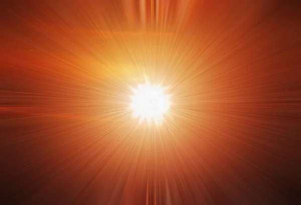 A star burst or lens flare over a black background. It also look — Stock Photo, Image