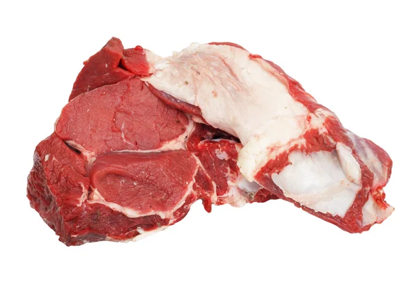 Surowe mięso na białym tle — Zdjęcie stockowe