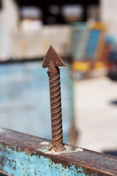 Pasador de metal oxidado — Foto de Stock