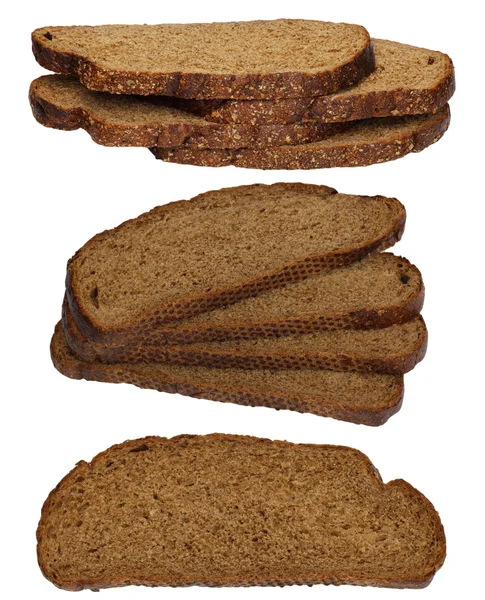 Житній хліб на білому тлі — стокове фото