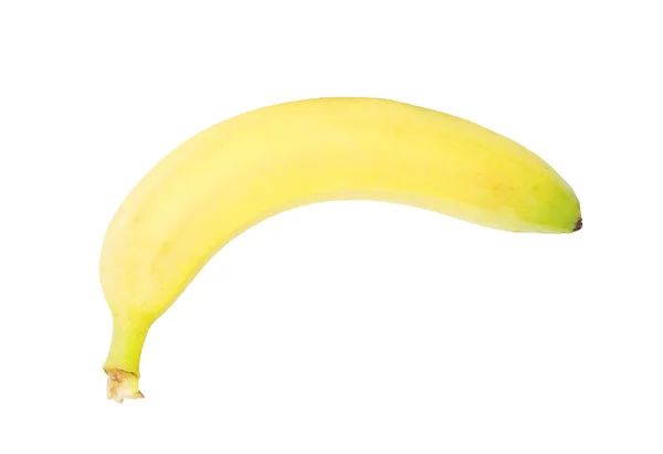 Banana madura isolada sobre fundo branco — Fotografia de Stock