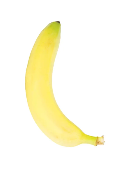 Спелый банан на белом фоне — стоковое фото