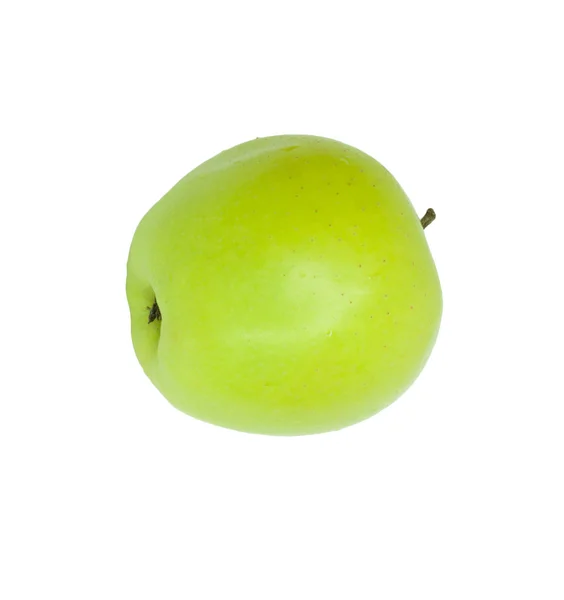 成熟的青苹果。在白色隔离 — 图库照片