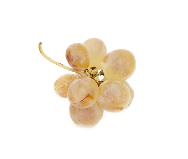 新鲜红葡萄。在白色隔离 — 图库照片