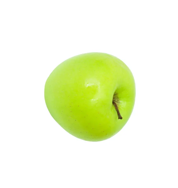成熟的青苹果。在白色隔离 — 图库照片