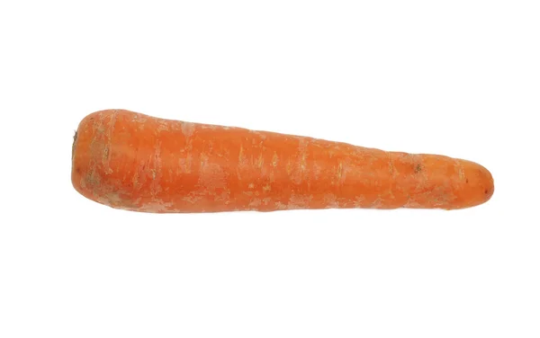 Cenoura vermelha fresca sobre fundo branco — Fotografia de Stock