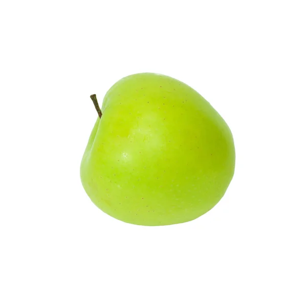 A ripe green apple. Isolated on white — Stock Photo, Image