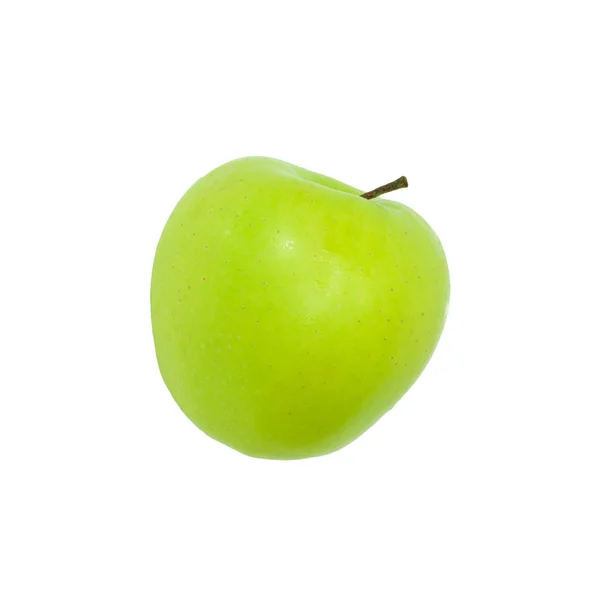 A ripe green apple. Isolated on white — Stock Photo, Image
