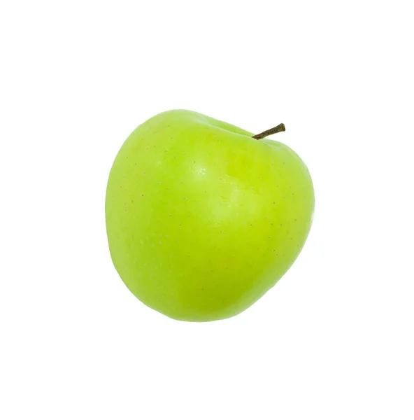 stock image A ripe green apple. Isolated on white