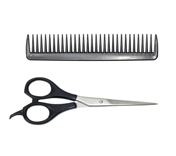 Scissors and comb — Stock Photo, Image