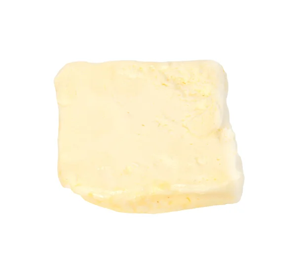 Boter geïsoleerd op wit met uitknippad — Stockfoto