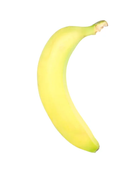 Спелый банан на белом фоне — стоковое фото