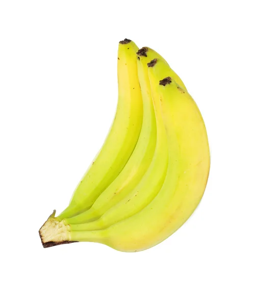 Kilka bananów na białym tle na whiye — Zdjęcie stockowe