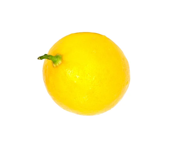 Citron isolerad på vit bakgrund med kopia utrymme — Stockfoto