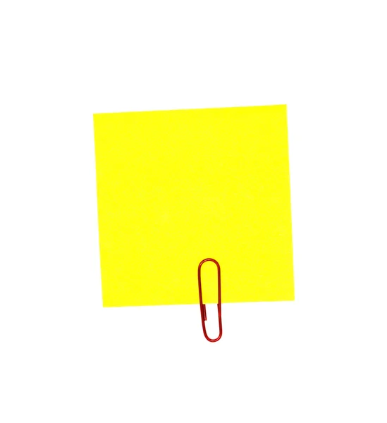 Žlutá nálepka — Stock fotografie
