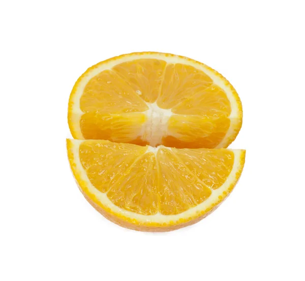 Апельсини на білому фоні — стокове фото