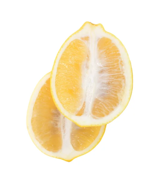 Cytryna izolowana na białym tle — Zdjęcie stockowe
