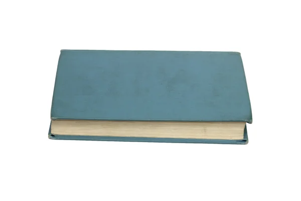Livro azul isolado no fundo branco — Fotografia de Stock