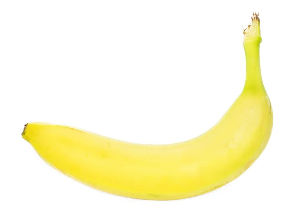 Mogen banan isolerad på vit bakgrund — Stockfoto