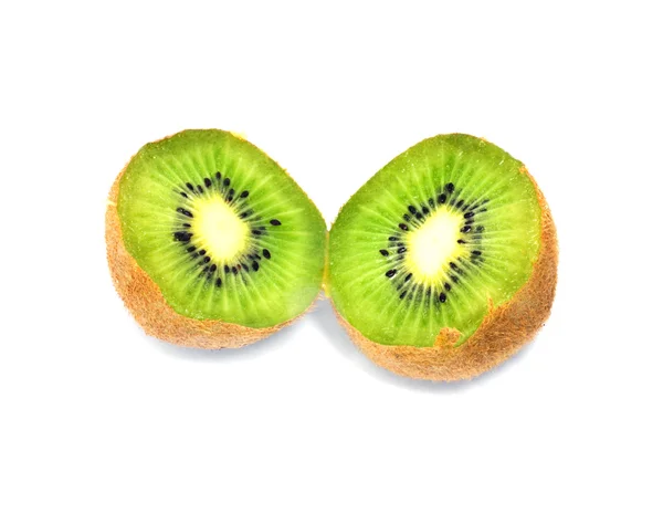 Morceaux frais kiwi fruits isolés sur fond blanc — Photo