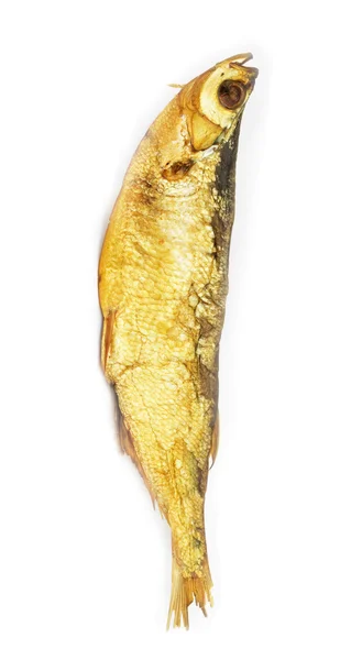 Füstölt hal, elszigetelt fehér — Stock Fotó