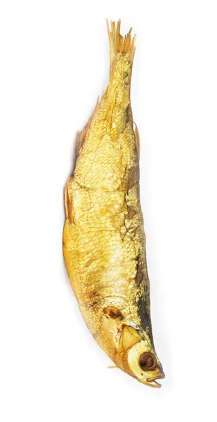 Rökt fisk isolerad på vit — Stockfoto
