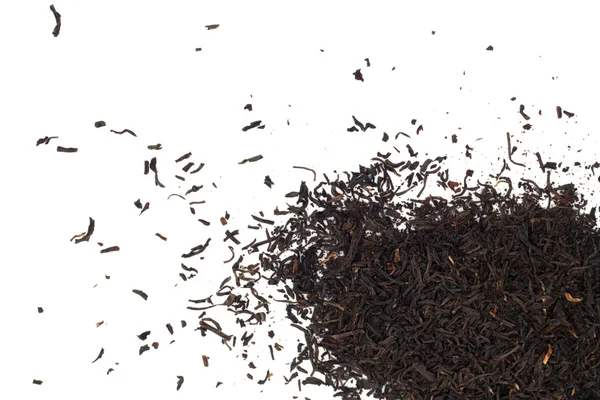 Black tea on a white background — Stock Photo, Image