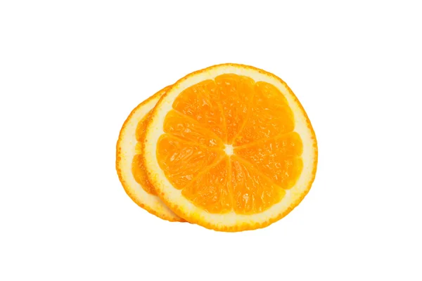 Skiva av orange. isolerad på vit. — Stockfoto