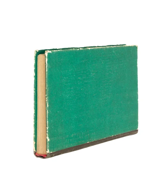 分離した白い背景の上の緑の本 — ストック写真