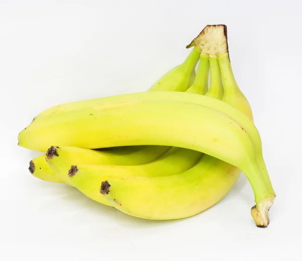 Plátanos sobre fondo blanco — Foto de Stock