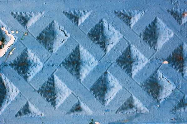 콘크리트 울타리의 추상적인 배경을 색칠 진한 파란색 — 스톡 사진