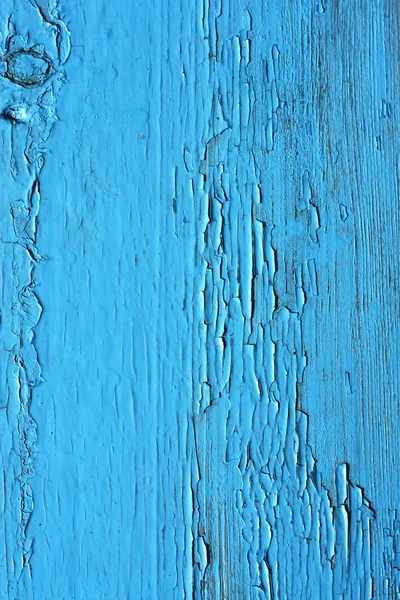 Закрытие на синих деревянных панелях забора — стоковое фото