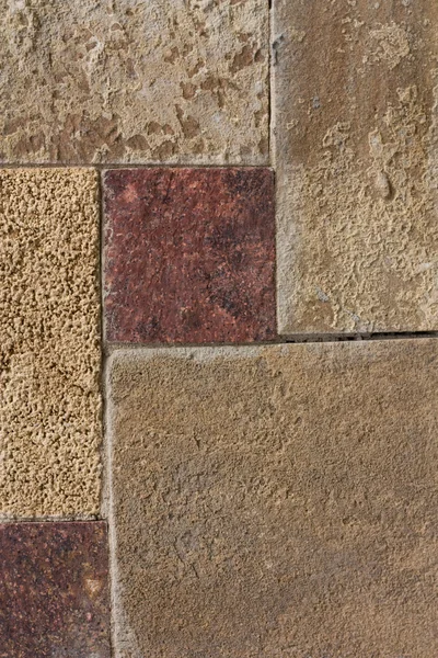 Padrão de parede de pedra sem forma, parede feita de rochas — Fotografia de Stock