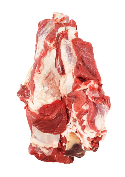 Ruwe vlees op een witte achtergrond — Stockfoto