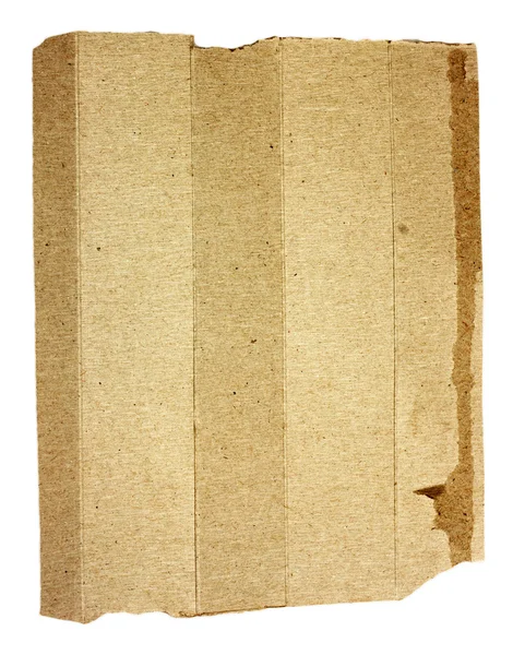 Hoja de papel vieja aislada en blanco — Foto de Stock